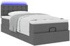 vidaXL Ottoman-Bett mit Matratze & LEDs Dunkelgrau 90x190 cm Stoff 3312437 Bild 5