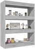 vidaXL Bücherregal/Raumteiler Grau Sonoma 80x30x103 cm Holzwerkstoff 813618 Bild 5