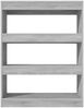 vidaXL Bücherregal/Raumteiler Grau Sonoma 80x30x103 cm Holzwerkstoff 813618 Bild 3