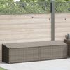 vidaXL Garten-Auflagenbox Grau 220x50x58 cm Poly Rattan 4104076 Bild 2