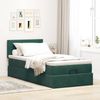 vidaXL Ottoman-Bett mit Matratze Dunkelgrün 90x190 cm Samt 3311744 Bild 3