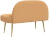 vidaXL Gepolsterte Bank mit Rückenlehne Beige 110 x 60 x 76 cm Bouclé 42040775 Bild 4