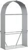 vidaXL Kaminholzunterstand Silbern 120x45x210 cm Verzinkter Stahl 364592 Bild 2