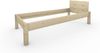 Pfostenbett Massivholzbett (Fichte) "Daybett" 80 x 190 cm 38 cm Holzbett 300kg Bild 2