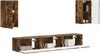 vidaXL TV-Schrankset 5 pcs Geräucherte Eiche Holzwerkstoff 3409074 Bild 3
