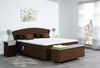 Meisterbetten Boxspringbett Huss 120x200 in VS-Braun, Matratzenbezug Nano, Ergoflex-Topper Bild 4