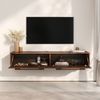 IDIMEX Lowboard TECCA, Sideboard mit 2 Türen aus Massivholz wandmontage Kastanie Finish Bild 4