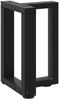 vidaXL Couchtischbeine T-Form 2 Stk. Schwarz 38x25x(42-43) cm Stahl 4013024 Bild 4