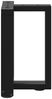 vidaXL Couchtischbeine T-Form 2 Stk. Schwarz 38x25x(42-43) cm Stahl 4013024 Bild 5