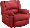 Vente-unique - AROMA Sessel Leder Rot - B 99 cm x H 97 cm x L 102 cm Bild 1