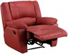 Vente-unique - AROMA Sessel Leder Rot - B 99 cm x H 97 cm x L 102 cm Bild 5