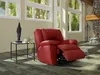 Vente-unique - AROMA Sessel Leder Rot - B 99 cm x H 97 cm x L 102 cm Bild 4