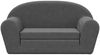 vidaXL Kinder-Schlafsofa 2-Sitzer Anthrazit Weicher Plüsch 357000 Bild 3