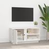 vidaXL TV-Schrank Weiß 80 x 35 x 40,5 cm Massivholz Kiefer [814465] Bild 3