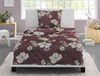Irisette Eos Mako-Satin Bettwäsche 135x200 Pfingstrosen Blüten weinrot 8287-60 Bild 2