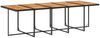 vidaXL 11-tlg. Garten-Essgruppe mit Kissen Schwarz Poly Rattan 3277706 Bild 4
