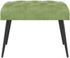 vidaXL Bank mit Knopfheftung Hellgrün 60 x 40 x 45 cm Samt 42038546 Bild 5