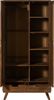 Kleiderschrank Sheesham 90x45x180 natur sandgestrahlt lackiert MALMÖ 2 #200 Bild 2