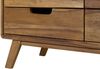 Kleiderschrank Sheesham 90x45x180 natur sandgestrahlt lackiert MALMÖ 2 #200 Bild 5