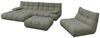 KAWOLA Sitzgruppe VIVIEN Ecksofa links Drehsessel Hockerbank Feincord olivgrün 85 x 359 x 510 cm Bild 3