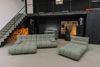 KAWOLA Sitzgruppe VIVIEN Ecksofa links Drehsessel Hockerbank Feincord olivgrün 85 x 359 x 510 cm Bild 2