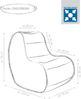 Sitting Point Sitzsack Chilly Bean Scuba türkis Bild 4