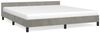 vidaXL Bettgestell ohne Matratze Hellgrau 160x200 cm Samt 347579 Bild 2