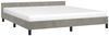 vidaXL Bettgestell ohne Matratze Hellgrau 160x200 cm Samt 347579 Bild 3