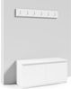 Garderoben-Set CLEO, Moderner Kleiderschrank mit Polsterplatten und Schuhschrank – Ideal für Flur und Eingangsbereich (Weiß, Trinity 02), 185 x 40 x 190 cm Bild 3