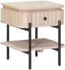 vidaXL Handgefertigter Nachttisch Weiß 40 x 35 x 45 cm 42020106 Bild 3