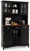 COSTWAY Küchenbuffet Hochschrank mit Arbeitsplatte, Weinregal, verstellbarem Regal Bild 5