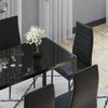 Esstisch Set Grand Schwarz 120 x 75 cm 6er Set Vicco Bild 5
