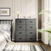 YITAHOME Kommode Schrank 8 Schubladen Stoff Industrial Stil Schwarz Bild 2