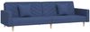 vidaXL Schlafsofa 2-Sitzer mit 2 Kissen Blau Stoff 375904 Bild 2