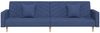 vidaXL Schlafsofa 2-Sitzer mit 2 Kissen Blau Stoff 375904 Bild 5