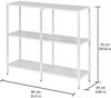 Konsolentisch Metall 3 Ablageflächen Moderner Stil Weiß 80×25×75cm Bild 2