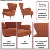 Lounge-Sessel HWC-K37, Cocktail-/Ohrensessel Polsterstuhl Retro Vintage Stoff Bouclé (600g/m²) Öko-Tex ~ hellgrau Bild 2