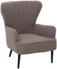 Lounge-Sessel HWC-K37, Cocktail-/Ohrensessel Polsterstuhl Retro Vintage Stoff Bouclé (600g/m²) Öko-Tex ~ hellgrau Bild 5