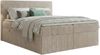 Boxspringbett RALF 200 x 200 cm mit Bettkasten, Topper und gepolstertem Kopfteil. Farbe: Beige, Härtegraden: H2 , Topper: Visco-Topper Bild 2