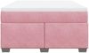 vidaXL Boxspringbett mit Matratze Rosa 140x200 cm Samt 3285292 Bild 4
