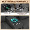 STILVORA Ecksofa mit Bluetooth-Lautsprecher U-Form & L-Form Cord Sofa mit Konsole, Relaxsofa mit 2 Fußhocker USB-Anschlüssen, Getränkehaltern, für geräumige Wohnzimmer oder moderne, offene Büroräume Bild 3