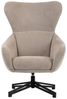 bene living Ohrensessel Marconia - drehbar - beige (1-St), durchgehende Arm- und Rückenlehne - stabiles Metall-Gestell Bild 4