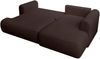 Selsey 'Ovo Mini' Ecksofa mit Schlaffunktion, rechts – Braun – Chenille, Easy Clean Bild 4