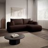 Selsey 'Ovo Mini' Ecksofa mit Schlaffunktion, rechts – Braun – Chenille, Easy Clean Bild 2