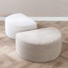 Bronx71 Hocker Mio halbrund Ribstoff taupe Bild 4