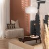 Bronx71 Hocker Mio halbrund Ribstoff taupe Bild 2