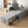 Polsterbett, Schlafsofa, 3 in 1, Multifunktional, Leinenstoffsofa, Verstellbare Rückenlehne, Liegesofa, Kleine Räume Bild 3