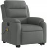 vidaXL Elektrischer Massagesessel mit Aufstehhilfe Dunkelgrau Stoff 3205017 Bild 3