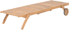 Sonnenliege mit Kissen CESANA PREMIUM mit Relaxfunktion Akazienholz Hellbeige Bild 5