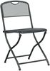 vidaXL Gartenstühle 2 pcs Anthrazit 52,5 x 46 x 82 cm Eisen 42025100 Bild 3